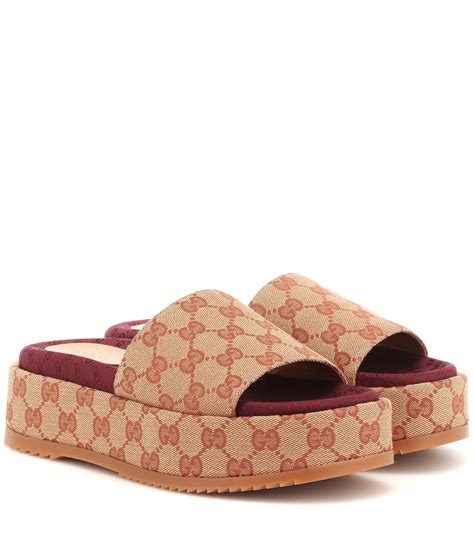 valentine gucci slides|Gucci ladies slides.